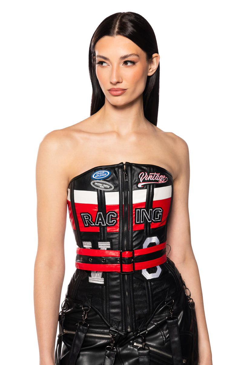 RACING PU CORSET