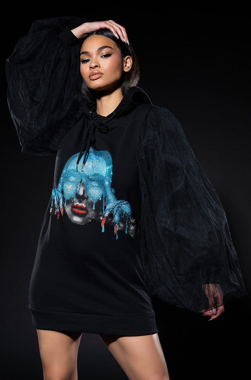 READ MY MIND SWEATSHIRT DRESS