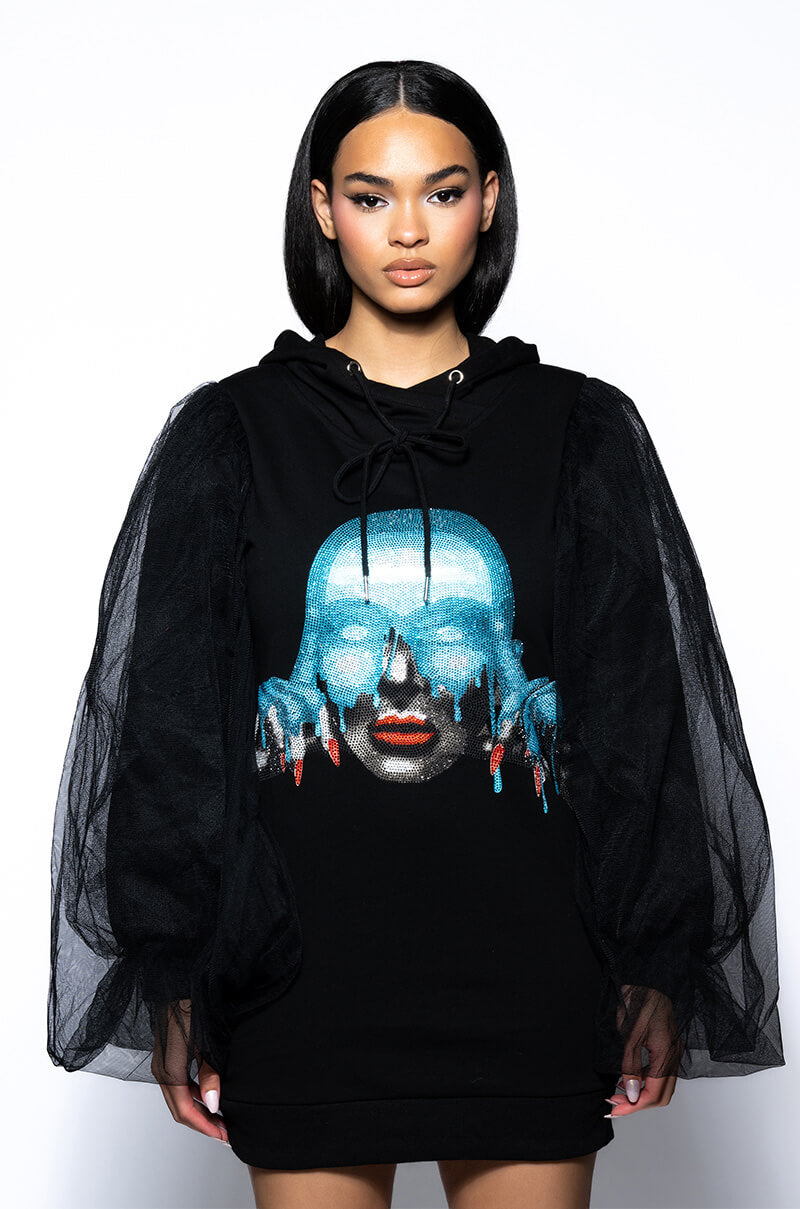 READ MY MIND SWEATSHIRT DRESS