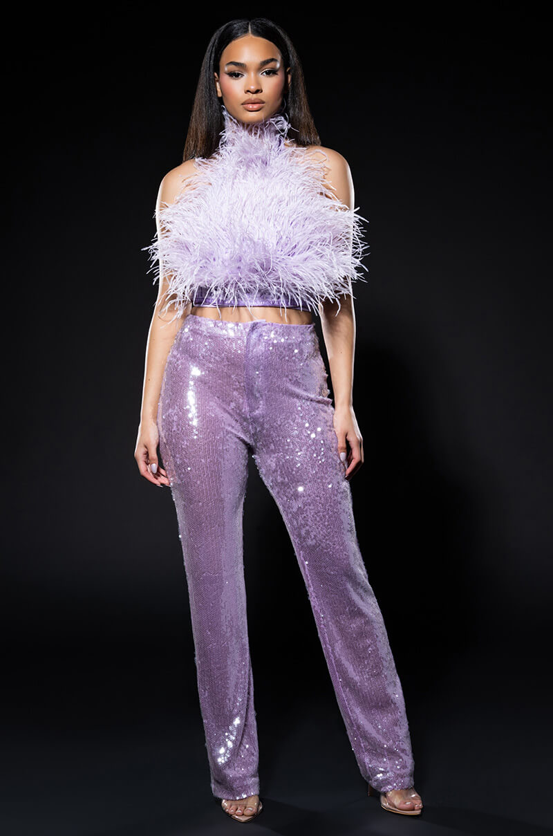 REAL OSTRICH FEATHER TOP
