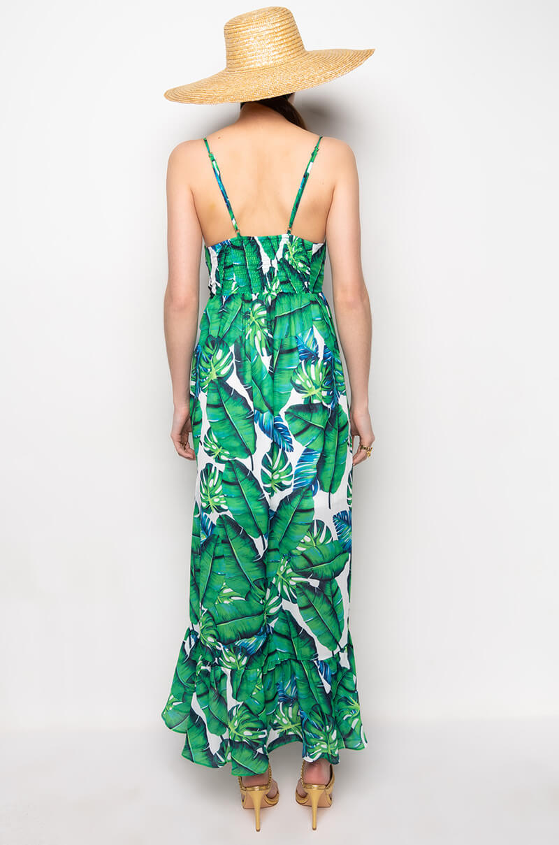 RESORT PALM LEFT MAXI DRESS