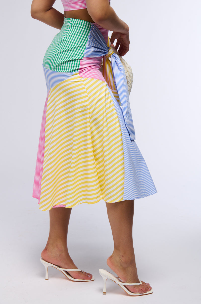 RICH AND BLIND WOVEN MAXI SKIRT