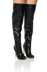 RONNIE OVER THE KNEE BOOT IN BLACK