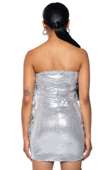 ROSETTA FLORAL SEQUIN MINI DRESS