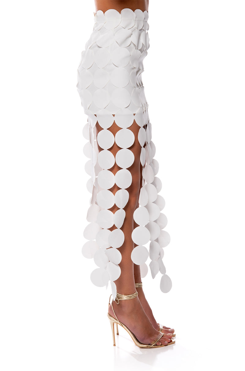 ROYALTY CIRCLE CUT OUT MAXI SKIRT