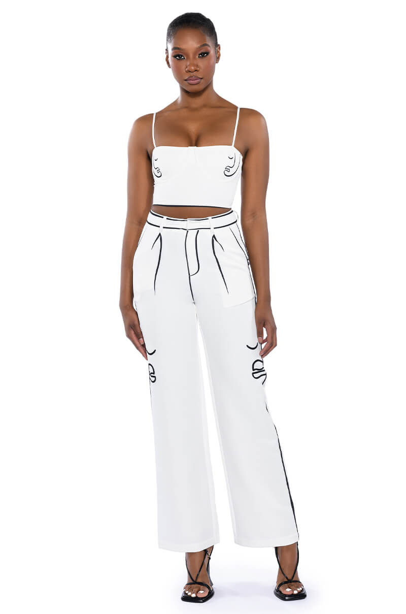 CELIA POP ART SCUBA TOP