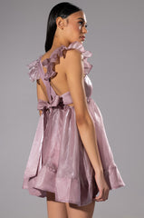OLIVIA FLOUNCE MINI DRESS