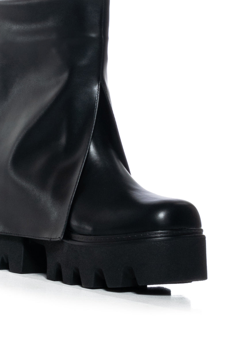 ENLOE FLATFORM BOOTIE IN BLACK