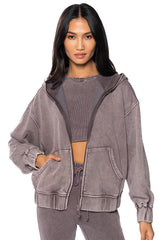 HURRICANE FULL LENGTH ZIP UP HOODIE